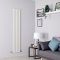 Milano Alpha - White Flat Panel Vertical Designer Radiator - 1600mm x 350mm (Single Panel)