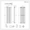 Milano Alpha - White Flat Panel Vertical Designer Radiator - 1600mm x 490mm (Single Panel)
