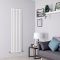 Milano Alpha - White Flat Panel Vertical Designer Radiator - 1600mm x 490mm (Single Panel)