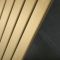 Milano Alpha - Brushed Brass Flat Panel Vertical Designer Radiator - 1600mm x 450mm (Single Panel)