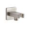 Milano Hunston - Square Shower Kit with Integrated Outlet Elbow and Bracket - Brushed Nickel