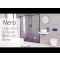 Milano Nero - Wet Room Shower Enclosure with Hinged Return Panel - Choice of Glass Size and Drain