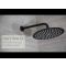 Milano Nero - 300mm Round Shower Head - Black