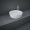 RAK Feeling - Matt White Modern Round Countertop Basin - 420mm (No Tap-Holes)