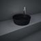 RAK Feeling - Matt Black Modern Round Countertop Basin - 420mm (No Tap-Holes)