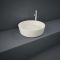 RAK Feeling - Matt Greige Modern Round Countertop Basin - 420mm (No Tap-Holes)
