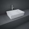 RAK Feeling - Matt White Modern Rectangular Countertop Basin - 500mm x 360mm (No Tap-Holes)