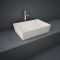 RAK Feeling - Matt Greige Modern Rectangular Countertop Basin - 500mm x 360mm (No Tap-Holes)