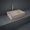 RAK Feeling - Matt Cappuccino Modern Rectangular Countertop Basin - 500mm x 360mm (No Tap-Holes)