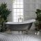 Milano Legend - Traditional Freestanding Slipper Bath - 1710mm x 740mm - Choice of Metallic Colours and Feet Finish