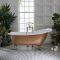 Milano Legend - Traditional Freestanding Slipper Bath - 1710mm x 740mm - Choice of Metallic Colours and Feet Finish