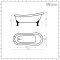 Milano Legend - Traditional Freestanding Slipper Bath - 1710mm x 740mm - Choice of Metallic Colours and Feet Finish