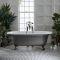 Milano Richmond - Traditional Roll Top Freestanding Bath - 1730mm x 780mm - Choice of Metallic Colours and Feet Finish