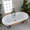 Milano Legend - Traditional Roll Top Freestanding Bath - 1780mm x 825mm - Choice of Metallic Colours and Feet Finish