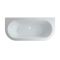 Milano Richmond - White Traditional Back to Wall Freestanding Bath with Choice of Feet - 1685mm x 780mm