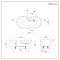 Milano Overton - White Modern Oval Double-Ended Freestanding Bath - 1800mm x 750mm - Choice of Overflow Finish