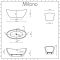 Milano Irwell - White Modern Oval Double-Ended Freestanding Bath - 1570mm x 785mm - Choice of Overflow Finish