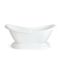Milano Towneley - 1750mm x 730mm Double Ended Freestanding Bath with Base
