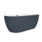 Milano Overton - Modern Oval Double-Ended Freestanding Bath - Choice of Colour and Size