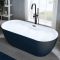 Milano Overton - Modern Oval Double-Ended Freestanding Bath - Choice of Colour and Size