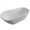 Milano Overton - White Modern Freestanding Slipper Bath - Choice of Size and Overflow Finish
