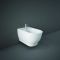 RAK Moon - Gloss White Modern Wall Hung Bidet