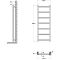 Milano Select - Chrome Designer Heated Towel Rail - 1200mm x 450mm