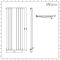 Milano Aruba - Anthracite Vertical Designer Radiator With Mirror - 1800mm x 499mm (Single Panel)
