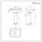 Milano Windsor - Traditional 2 Tap-Hole Basin with Full Pedestal - 590mm