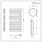 Milano Azore - White Designer Heated Towel Rail - 1080mm x 550mm