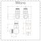 Milano - Chrome Thermostatic H-Block Angled Radiator Valves - 14mm Copper Euro Cone Adapters