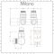 Milano - Chrome Thermostatic H-Block Angled Radiator Valves - 15mm Copper Euro Cone Adapters