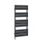 Milano x ECOSO Lustro Electric - Anthracite Flat Panel Designer Heated Towel Rail - 975mm x 450mm - with Thermostatic Wi-Fi Heating Element