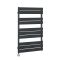 Milano x ECOSO Lustro Electric - Anthracite Flat Panel Designer Heated Towel Rail - 975mm x 600mm - with Thermostatic Wi-Fi Heating Element