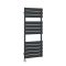 Milano x ECOSO Lustro Electric - Anthracite Flat Panel Designer Heated Towel Rail - 1200mm x 450mm - with Thermostatic Wi-Fi Heating Element