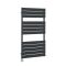 Milano x ECOSO Lustro Electric - Anthracite Flat Panel Designer Heated Towel Rail - 1200mm x 600mm - with Thermostatic Wi-Fi Heating Element