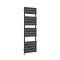 Milano x ECOSO Lustro Electric - Anthracite Flat Panel Designer Heated Towel Rail - 1500mm x 450mm - with Thermostatic Wi-Fi Heating Element