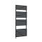 Milano x ECOSO Lustro - Electric Anthracite Flat Panel Designer Heated Towel Rail - 1500mm x 600mm