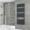 Milano x ECOSO Lustro - Electric Anthracite Flat Panel Designer Heated Towel Rail - 1500mm x 600mm