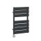 Milano x ECOSO Lustro Electric - Anthracite Flat Panel Designer Heated Towel Rail - 600mm x 400mm - with Thermostatic Wi-Fi Heating Element