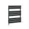 Milano x ECOSO Lustro Electric - Anthracite Flat Panel Designer Heated Towel Rail - 825mm x 600mm - with Thermostatic Wi-Fi Heating Element