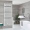 Milano x ECOSO Arno - Electric White Bar on Bar Heated Towel Rail - Choice of Size and Heating Element