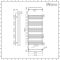 Milano Bow - White D-Bar Heated Towel Rail - 1269mm x 600mm