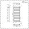 Milano Bow - White D-Bar Heated Towel Rail - 1533mm x 600mm