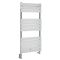 Milano Lustro Dual Fuel - Designer Chrome Flat Panel Heated Towel Rail - 1213mm x 600mm