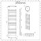 Milano Lustro - Chrome Flat Panel Designer Heated Towel Rail - 1512mm x 450mm