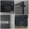 ECOSO Linus - Anthracite Smart Electric Heated Towel Rail with Fan - Choice of Size