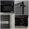 ECOSO Linus - Black Smart Electric Heated Towel Rail with Fan - Choice of Size