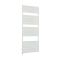 Milano x ECOSO Lustro - Electric Designer White Flat Panel Heated Towel Rail - Choice of Size, Heating Element and Cable Cover