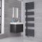 Lazzarini Way Bari - Anthracite Designer Heated Towel Rail - 1700mm x 500mm